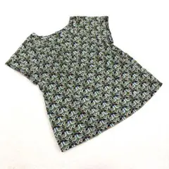 【ボンポワン】美品 8 リバティ ブラウス シャツ 総柄 ストロベリーフィースト