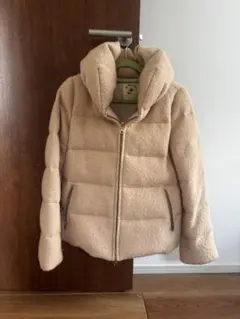 BEAMS ベージュ クリーム アイボリー ウール ダウンジャケット