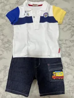 ミキハウス ポロシャツ デニムセット　80センチ