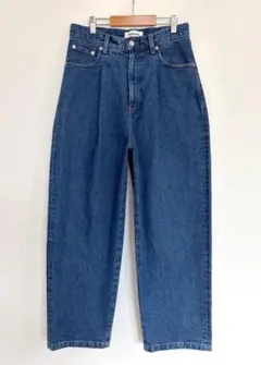 MONKEY TIME ワンプリーツ ワイド デニム NAVYのサムネイル