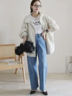 SLOBEIENA スローブイエナ♡LE DENIMストレート パンツデニム34のサムネイル