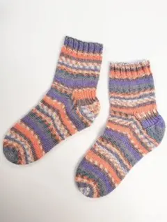 手編みの靴下 21〜23cm #25のサムネイル