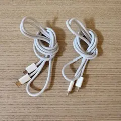 USB-C 充電ケーブル 2本セット ホワイト