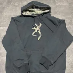 あ*け様 パーカー　古着　ブラック　ヴィンテージ　g58