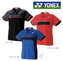 Yonex★ウィメンズバドミントンゲームシャツ夏用・黒・冷感★ヨネックスのサムネイル