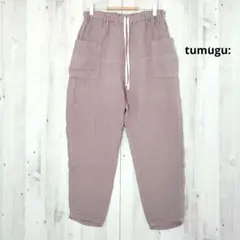 tumugu ツムグ ソリトリネン イージーパンツ フリーサイズ 麻100%のサムネイル