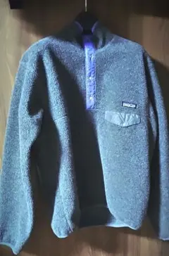 s*B様 89年 USA製 M patagonia スナップT グレー×パープル