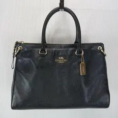COACH ペブルドレザー 2wayショルダーバッグ プレーリー サッチェル 