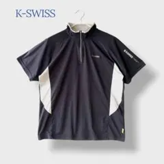 ■K-SWISS ケースイス＊ Lサイズトップス ハーフジップポロシャツのサムネイル