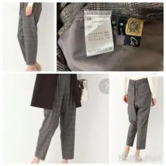 【レディース　美品】GLOBAL WORK チェックテーパードパンツ