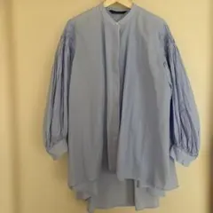 mizuiro ind ピンタックパフスリーブシャツ