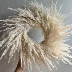 ♡新作♡パンパスグラス　ふわふわリース　ドライフラワー