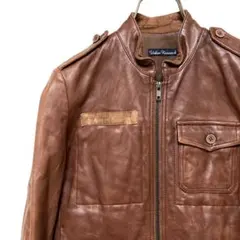 レディース ユニセックス ライダースジャケット レザー 古着