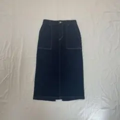ダークブルータイトスカート
