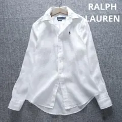 ラルフローレン　近年モデル　国内正規　ポニー刺繡　リラックスフィットリネンシャツ