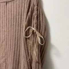 【匿名発送】リボンニット フリーサイズ