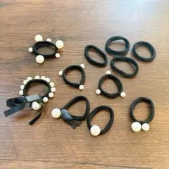 1点限り❤️ ヘアゴム 11本セット 髪留め パール ヘアアクセサリー おしゃれ