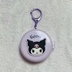 サンリオ シークレット ミラー付きコンパクトブラシ キーホルダ クロミ