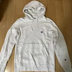 Champion グレー フード付きパーカー