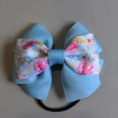 ハンドメイド　リボンヘアゴム