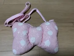 ミニーマウス 蝶々型バッグ ピンク