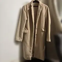 ロングコート　ベージュ レディース　フリース