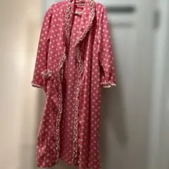 ピーチジョンPJPEACH JOHNピンクドット柄ガウンルームウエア