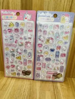 Hello Kitty ぷっくりシール 2点セット　キティ　　①