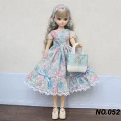 リカちゃんサイズハンドメイドワンピース&ピアスNo.2306・2307双子