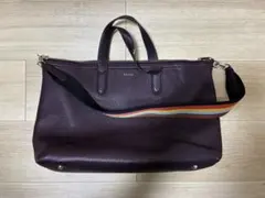 Paul Smith ワインレッド レザー ビジネスバッグ
