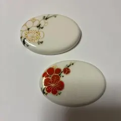 ★17【新品・未使用】京焼 清水焼 陶あん お箸置き　ペア 2個セット