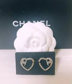 No1009 CCロゴ ゴールドハートピアス