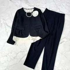 新品あり♡ grove×PLST　パンツセットアップ　卒入式　ネイビー　M