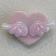 HM　イヤリング　シルバー　ピーチピンク　ハート　フェイクスイーツ HM イヤリング シルバー ピーチピンク ハート フェイクスイーツ - メルカリ