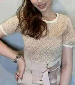 お*り様 エイミーイストワール　ロゴ刺繍　ニットトップス