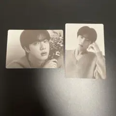 BTS Jin MONOCHROME フォトカード 2枚セット