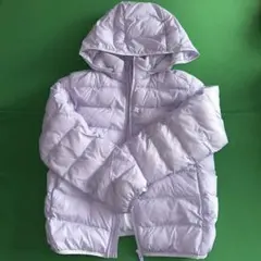 UNIQLO 薄紫色 フード付きダウンコート
