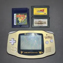 ゲームボーイアドバンス ポケモンモデル　ジャンク品　ソフトセット