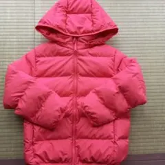 ユニクロ キッズ ダウン　130 ピンク