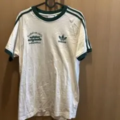 アディダスオリジナルス　半袖カリTシャツ　スポーツグラフィック　ホワイト