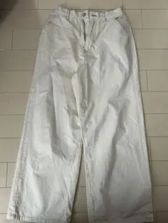 AS KNOW ASホワイト ワイドパンツ Mサイズ