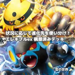 【ポケカ】 No.907 エレキブルex レントラーex 構築済みデッキ