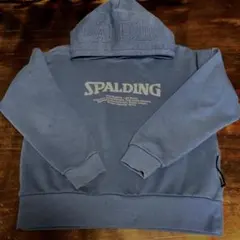 SPALDING パーカー ブルー キッズ