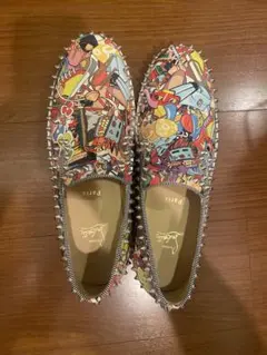 ルブタン　スパイク付きカラフルスリッポン　サイズ44