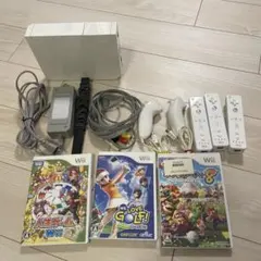 【すぐ遊べる豪華セット】Wii 本体 リモコン4本 ヌンチャク2本