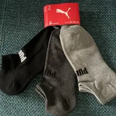 新品 PUMA レディース スニーカーソックス 3足セット 23〜25
