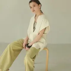 TODAYFUL ／ リネンタックトラウザーズ