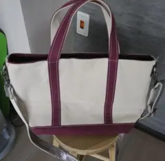 0535_LLBEAN_キャンバストートバッグ ボルドーのサムネイル