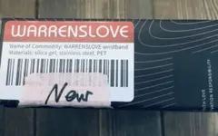 ウォーレンズラブ　WARRENSLOVE リストバンド　赤