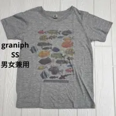 graniph Tシャツ　さかな　SS男女兼用　グレーのサムネイル